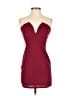 Shein Solid Burgundy Cocktail Dress Size S - photo 1