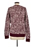 Lands' End 100% Cotton Animal Print Burgundy Pullover Sweater Size L - photo 2