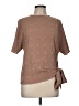 Unbranded 100% Polyester Brown Short Sleeve Blouse Size M - photo 1