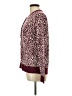 Lands' End 100% Cotton Animal Print Burgundy Pullover Sweater Size L - photo 5