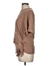 Unbranded 100% Polyester Brown Short Sleeve Blouse Size M - photo 5