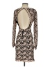 Alice + Olivia Animal Print Tan Cocktail Dress Size S (estimated) - photo 2