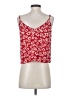 Madewell 100% Viscose Red Button-Down Cami in Full Bloom Size 4 - photo 2