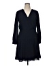 Ann Taylor 100% Polyester Chevron-herringbone Blue Casual Dress Size 14 - photo 1