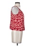 Madewell 100% Viscose Red Button-Down Cami in Full Bloom Size 4 - photo 4