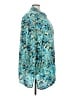 Studio Untold Print Teal 3/4 Sleeve Blouse Size 28 - photo 4
