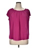 Joe Fresh 100% Polyester Pink Short Sleeve Blouse Size XL - photo 1
