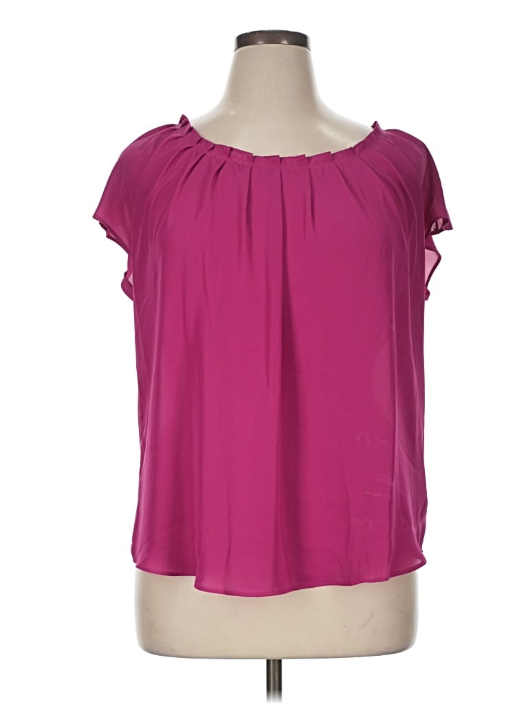 Pre-owned Joe Fresh Short Sleeve Blouse In Pink