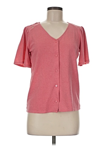 Ann Taylor LOFT Outlet Short Sleeve Henley (view 1)