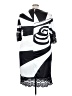 Unbranded Graphic Gray Cocktail Dress Size 3X - photo 2