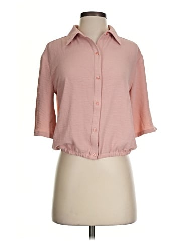 Worthington 3/4 Sleeve Button-Down Shirt (view 1)