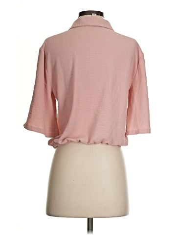 Worthington 3/4 Sleeve Button-Down Shirt (view 2)