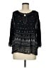 Joie 100% Silk Black 3/4 Sleeve Silk Top Size M - photo 1