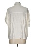 New Look 100% Viscose Ivory Short Sleeve Button-Down Shirt Size 12 - photo 2