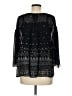 Joie 100% Silk Black 3/4 Sleeve Silk Top Size M - photo 2