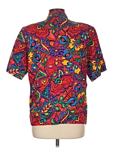 Doncaster Collection Short Sleeve Silk Top (view 2)