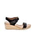 Ugg 100% Leather Black Wedges Size 11 - photo 1