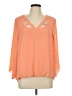AGB Orange 3/4 Sleeve Blouse Size L - photo 1