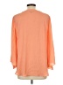 AGB Orange 3/4 Sleeve Blouse Size L - photo 2