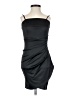 Emerald Sundae Solid Black Cocktail Dress Size XXS - photo 1