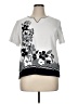 Alfred Dunner Graphic Silver Short Sleeve Top Size XL (petite) - photo 1