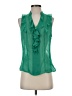 Express 100% Polyester Green Sleeveless Blouse Size S - photo 1