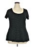 Torrid Polka Dots Black Short Sleeve T-Shirt Size 3X Plus (3) - photo 1