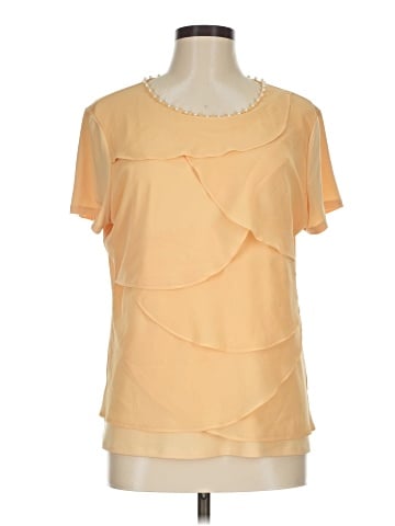Karl Lagerfeld Paris Short Sleeve Blouse (view 1)