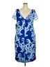 JS Collections 100% Polyester Paisley Blue Casual Dress Size 20 - photo 2