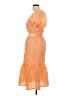Sim & Sam 100% Cotton Orange Cocktail Dress Size L - photo 5