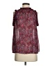 Gap 100% Polyester Paisley Burgundy Sleeveless Blouse Size S - photo 1