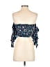 Xhilaration 100% Elastic Blue Sleeveless Blouse Size XS - photo 2