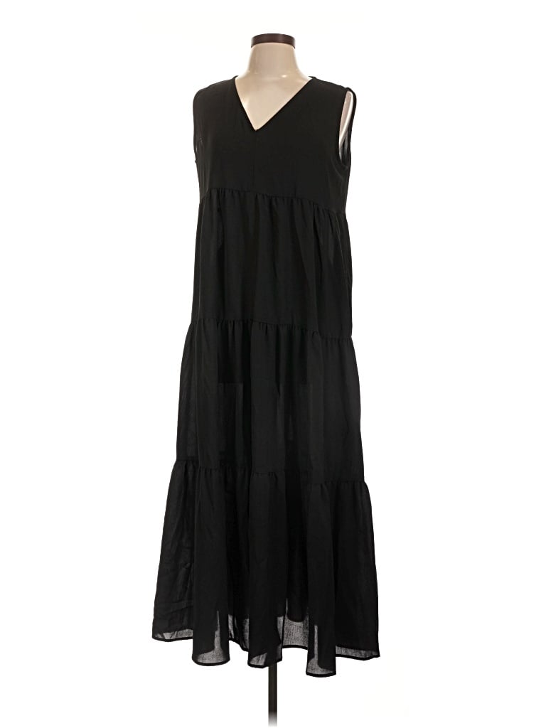 Pre-owned Shein Casual Dress In Black
