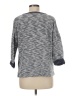 Coldwater Creek 100% Cotton Chevron-herringbone Gray Pullover Sweater Size M - photo 2