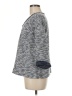 Coldwater Creek 100% Cotton Chevron-herringbone Gray Pullover Sweater Size M - photo 5