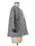 Coldwater Creek 100% Cotton Chevron-herringbone Gray Pullover Sweater Size M - photo 4