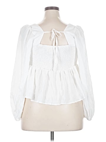 Shein Curve 3/4 Sleeve Blouse (view 2)