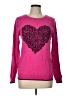 Elle Hearts Pink Pullover Sweater Size L - photo 1