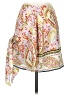 Shein 100% Polyester Paisley White Casual Skirt Size 2 - photo 1