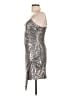 Lulus 100% Polyester Metallic Silver Cocktail Dress Size L - photo 5