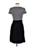 Max and Cleo Chevron-herringbone Gray Casual Dress Size 6 - photo 2