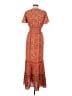 Max Studio Paisley Orange Casual Dress Size S - photo 2