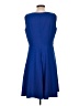 Alyx Solid Blue Cocktail Dress Size 12 - photo 2