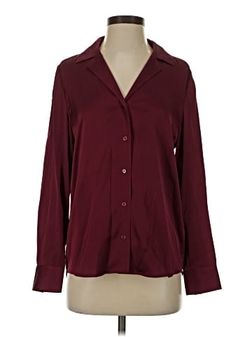 Quince Long Sleeve Silk Top (view 1)