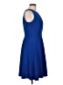 Alyx Solid Blue Cocktail Dress Size 12 - photo 4