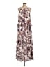 Band of the Free 100% Viscose Paisley Purple Brown Casual Dress Size L - photo 1