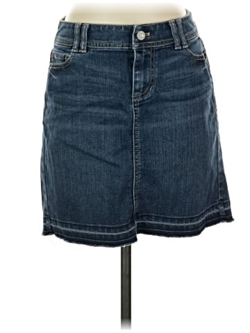 White House Black Market Denim Skirt (view 1)