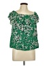 Xhilaration 100% Rayon Green Short Sleeve Blouse Size L - photo 1