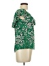 Xhilaration 100% Rayon Green Short Sleeve Blouse Size L - photo 4