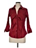 Cato Burgundy 3/4 Sleeve Blouse Size M - photo 1